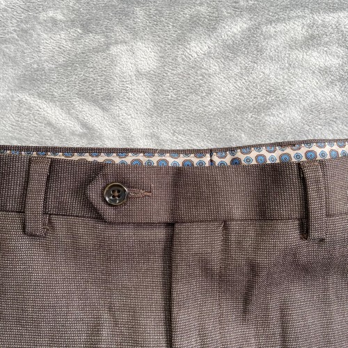 New Michael Kors Men's Dress Pants 38x30 Brown Polyester Blend - Picture 3 of 8