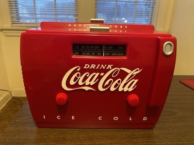 Coca-Cola Cooler Radio AM/FM Cassette Player Red OTR-1949 Old-Time New in Box
