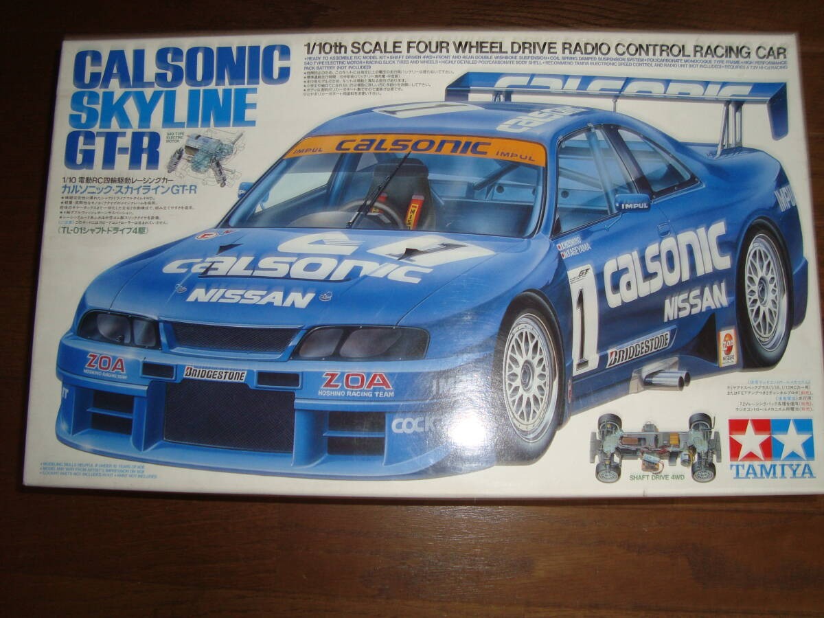 Tamiya 1/10 TL-01 Unassembled 4WD Electric RC Calsonic Skyline GT-R Kit