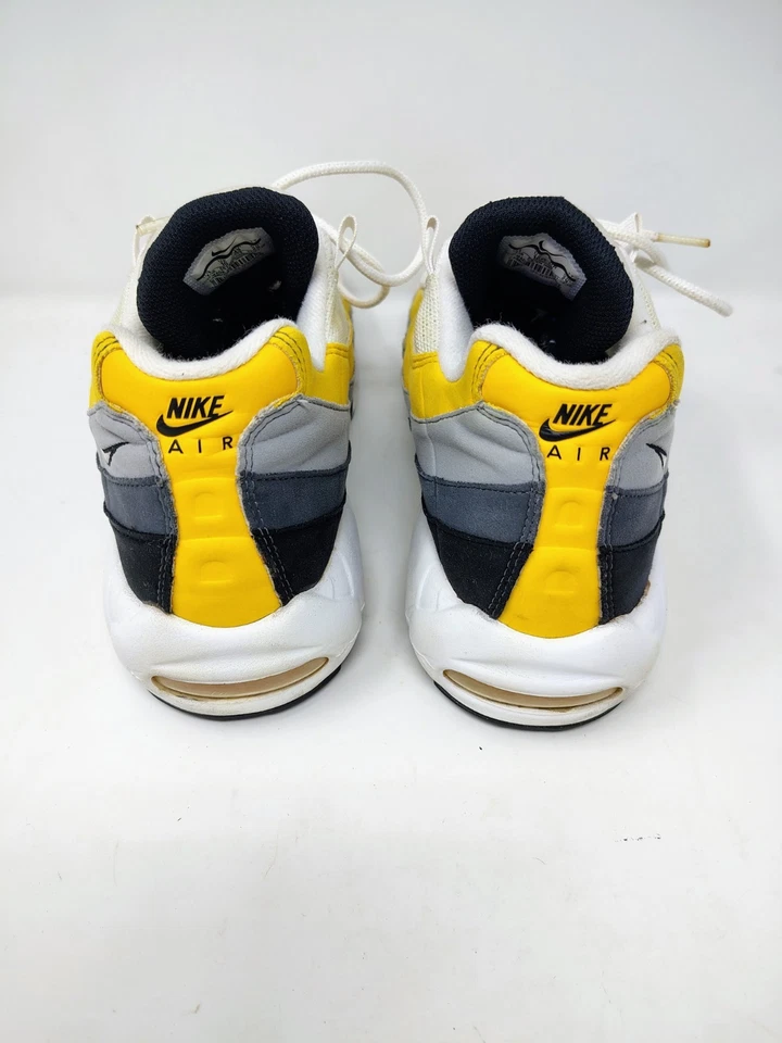 Nike Air Max 95 'White Amarillo Dark Grey'  Yellow CD7495-100 Great Condition - Image 4 of 4
