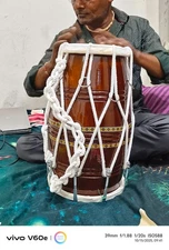 Handmade 17-Inches Bolt Tuned Teak wood Dholak Drum | Dhol Instrument | Dholki