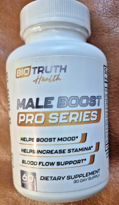 Biotruth Health Male Boost Pro Series 60 Capsules Blood Flow Dietary Supplement