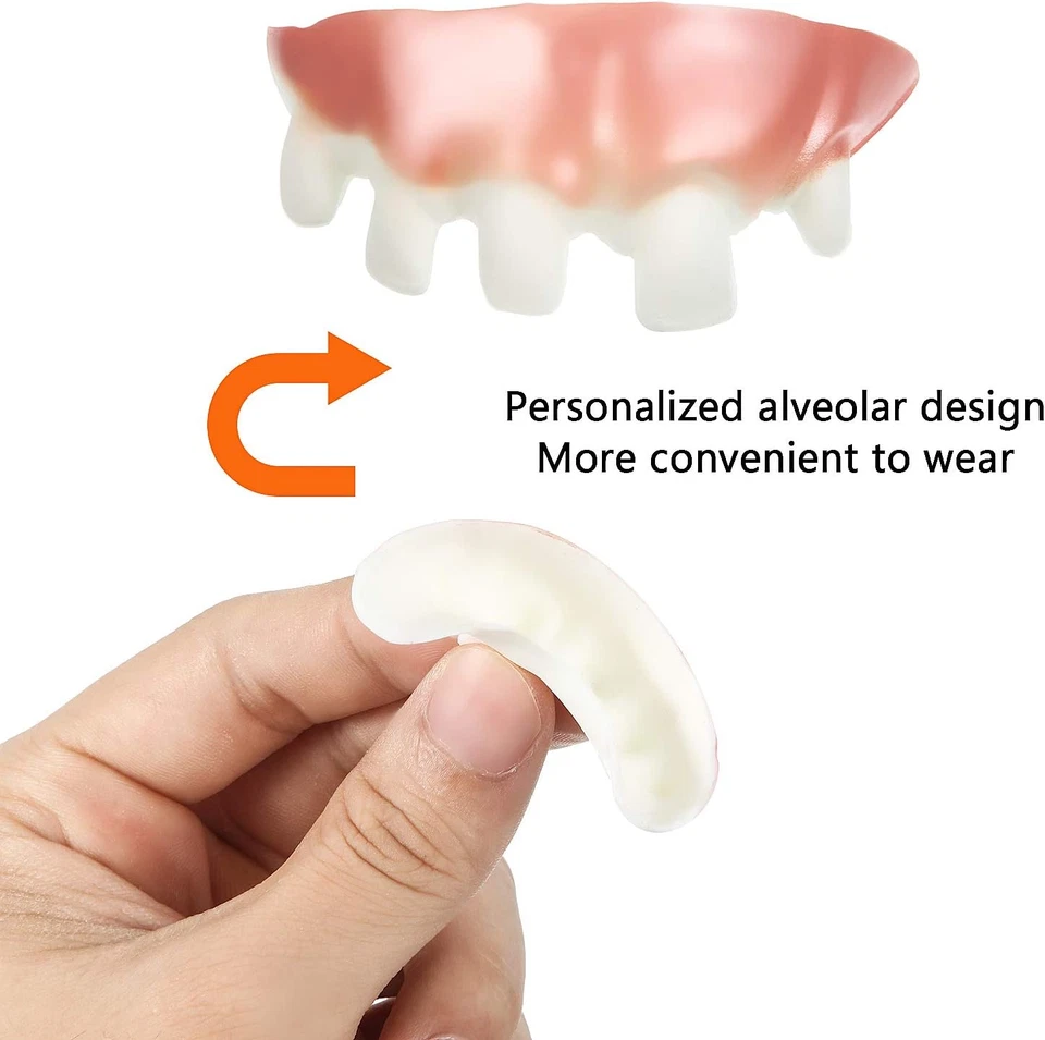 24 Piezas Halloween Dientes de Vampiro Falsos Gnarly Mordaza Dientes Broma Fea Diente Broma De Foto 3 de 4