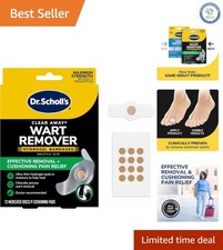 Effective Wart Remover Hydrogel Patches   Pain Relief  Home Treatment, 12 Count