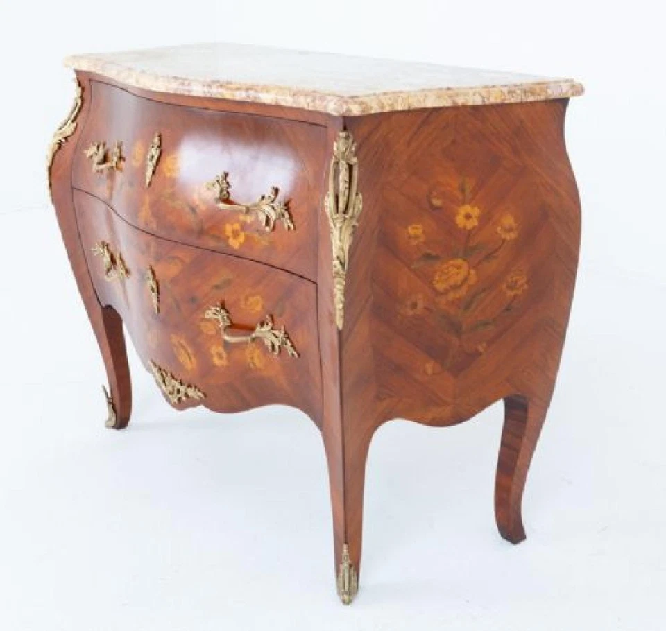 Gavetas baú cômoda bomba Império Francês - Imagem 4 de 4