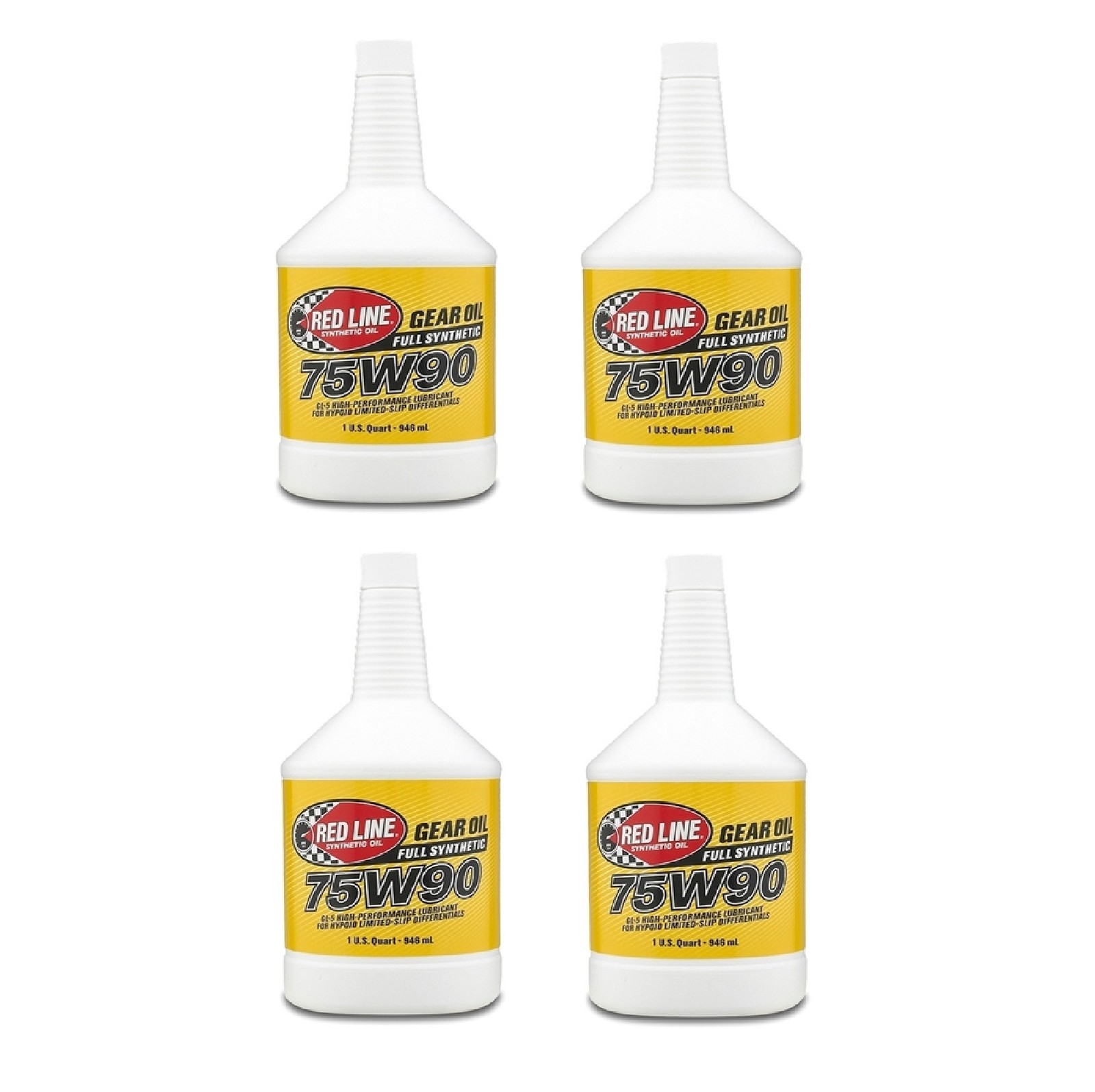 Red Line Full Synthetic 75W90 GL-5+ Differential Gear Oil, 1