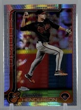 Gunnar Henderson 2025 Topps Chrome #213 Prism Refractor Baltimore Orioles MLB