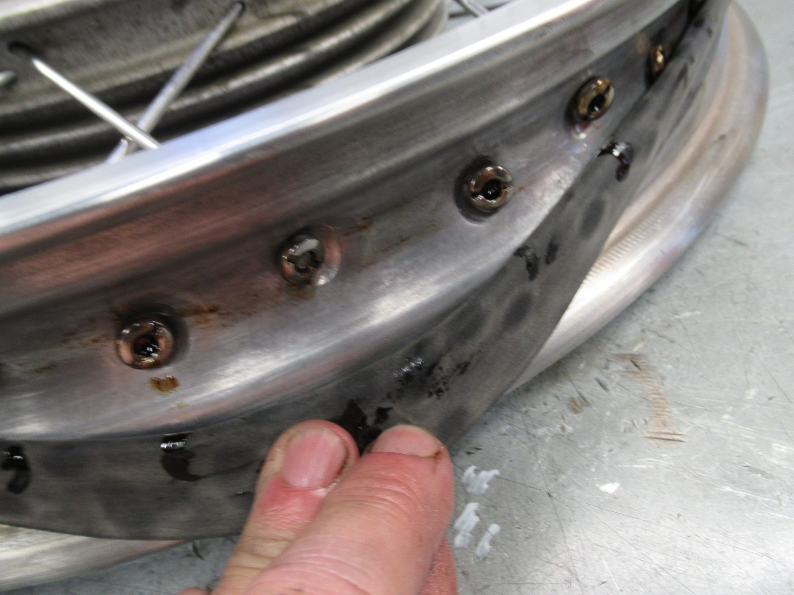 BMW Airhead /5 Rear Wheel r50/5 r60/5 r75/5 NEW Rim SS Spokes NSK Bearings