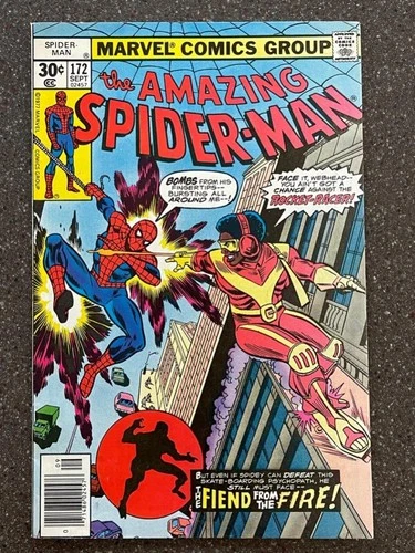 Amazing Spider-Man #172 1st Appearance Of Rocket Racer Newsstand Edition VF-