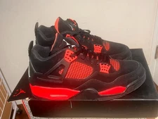 Nike Air Jordan 4 Retro “Red Thunder” Black/Crimson Men’s US 13 Sneakers Pre-Own