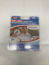 Magic Peel  Stick Caulk Tub  Wall WHITE 1-5/8" x 11' Bathtub Shower Water Seal