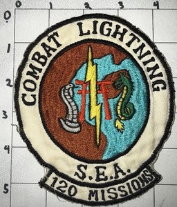 Vietnam War RARE KC-135 Combat Lightning 120 Missions Southeast Asia Patch (20)