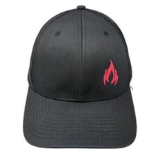 Richardson Snapback Mesh Back Trucker Hat Black One Size Logo Solid