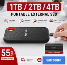 16TB Portable External SSD USB 3.1 Type-C High-Speed Storage Drive