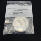 2020 1oz .999 Silver Proof-Like Sioux Chief Sovereign Nation One Dollar Sealed