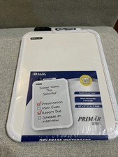 BAZIC 8.5" X 11" Dry Erase Board w/ Marker Organize White