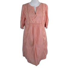 Universal Thread Dress Pink Eyelet Lace Mini Boho Cottagecore Peasant Medium