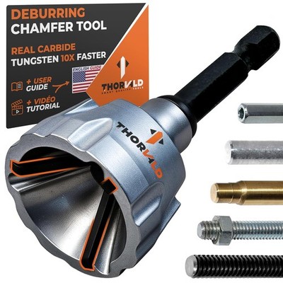 THORVALD Deburring External Chamfer Tool with Tungsten Carbide Blade - Deburr To