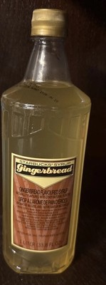   Starbucks Gingerbread Flavored Syrup 1 Liter 33.8 Oz Bottle Exp June 2026