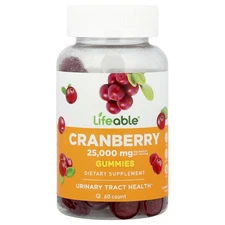 Cranberry Gummies, 60 Gummies (12,500 mg per Gummy)