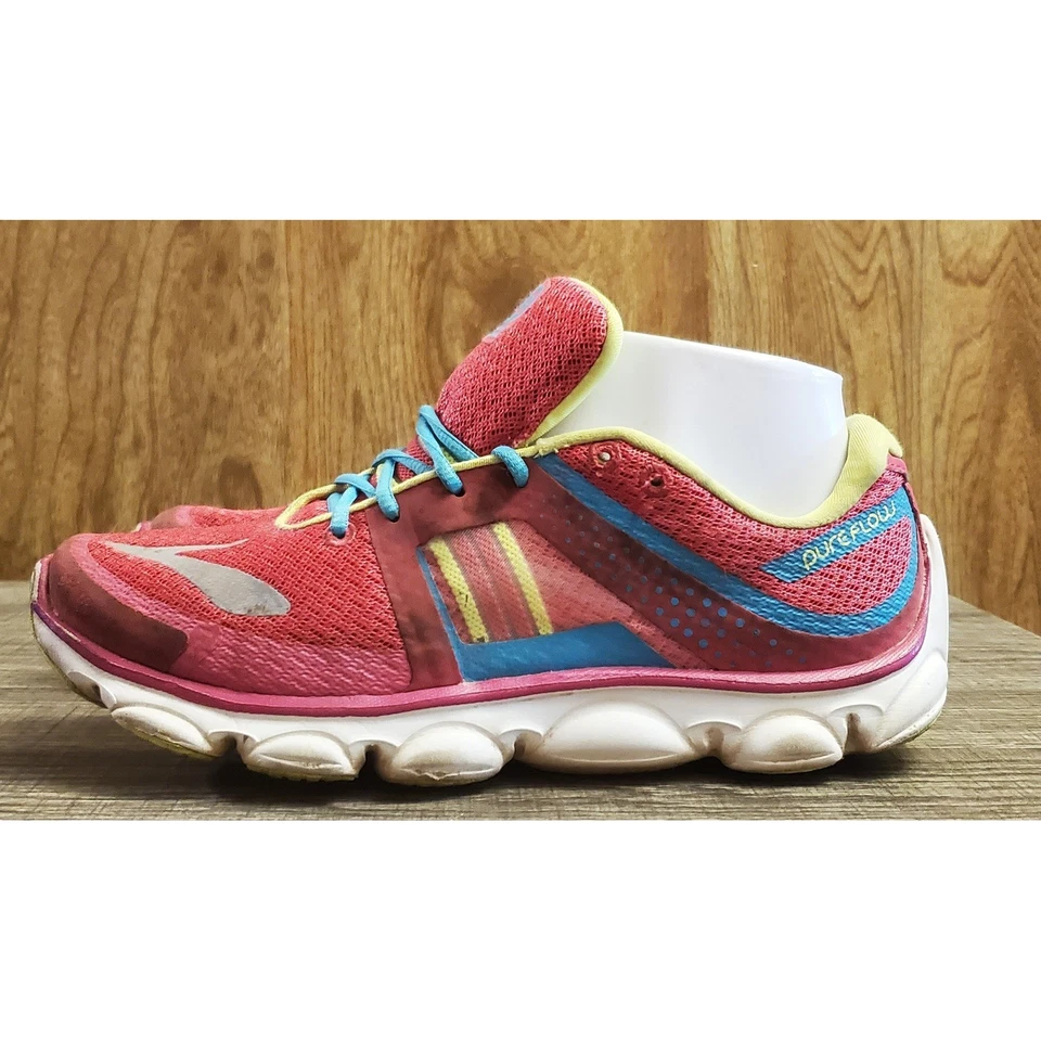 Tênis de corrida Brooks Pure Flow 4 feminino tamanho 5 rosa - Imagem 3 de 4