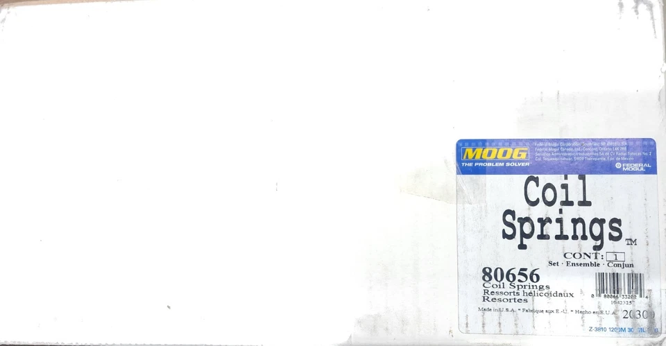 Juego de muelles helicoidales Moog 80656 para Ford Escape 2001-2012 Mazda Tribute 2001-2011 Foto 2 de 2