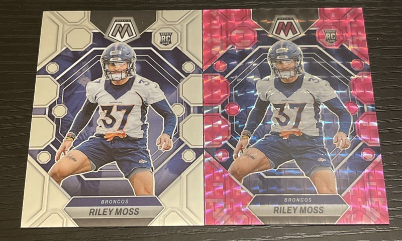 2023 Panini Mosaic 2 Card Set Denver Broncos RC Riley Moss