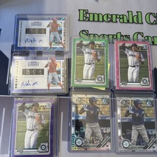 Noelvi Marte RC Auto/#d lot. Contenders Bowman Mariners Reds