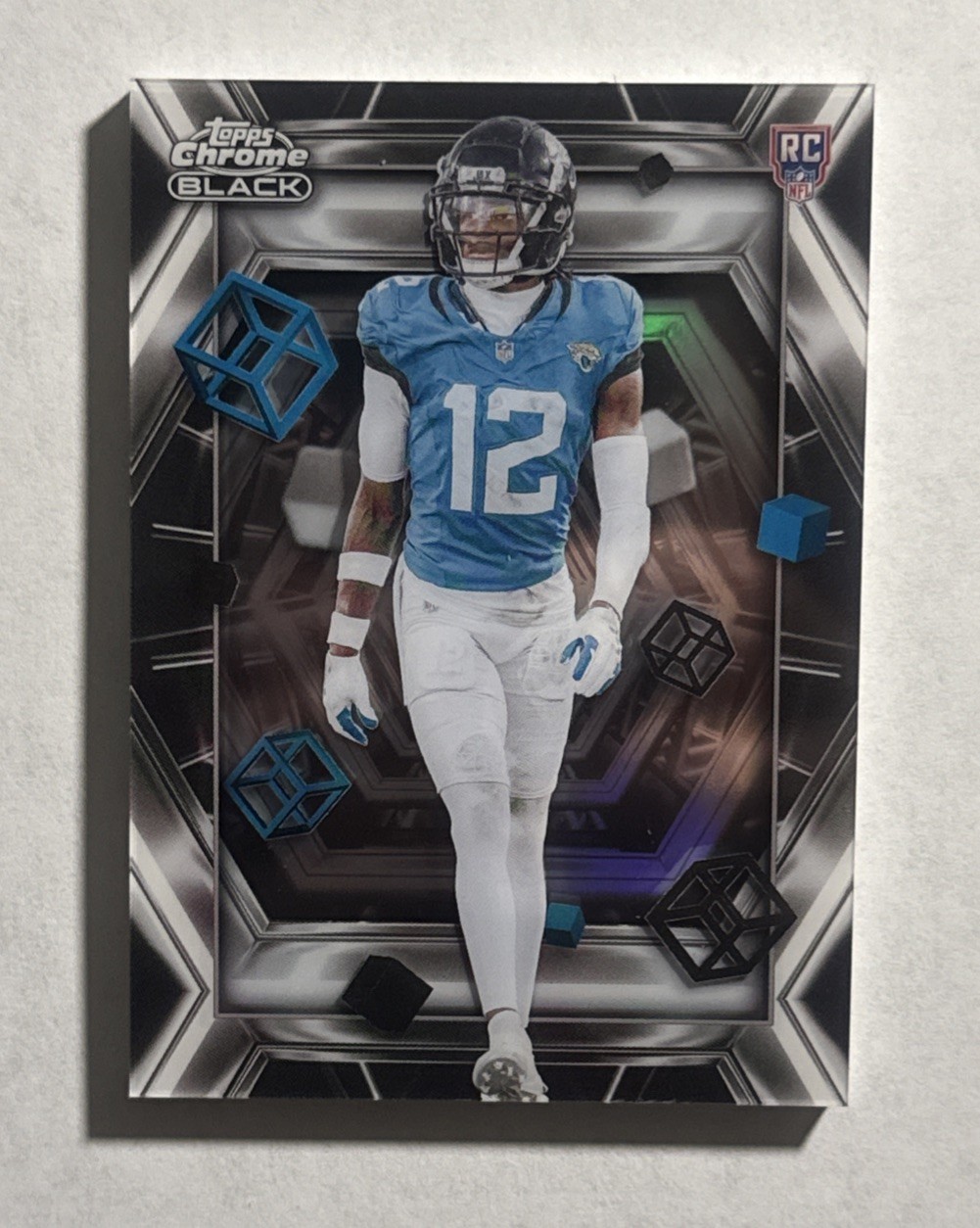 2025 Topps Chrome Black Travis Hunter Rookie Depths Of Darkness SP Case Hit