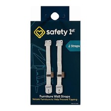 Safety 1st White Plastic Wall Straps 2 pk