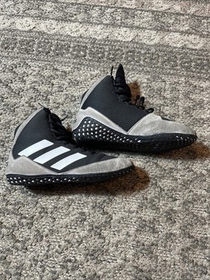 Adidas Men s Mat Wizard 5 Black Grey White Wrestling Shoes Sz 7