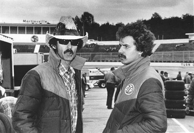Richard Petty son Kyle Petty together a cool day Martinsville Spee- Old Photo