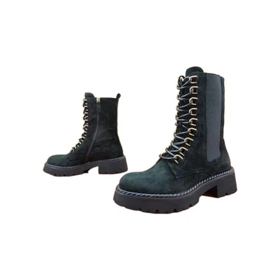 Bruno Premi Stiefeletten Schnürer Stiefel Boots Damen Schwarz Leder Gr.39 - Bild 1 von 4