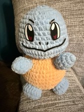 Handmade Crochet Turtle Plush  Soft Plushie Toy  Custom Felt Eyes  Collectibl