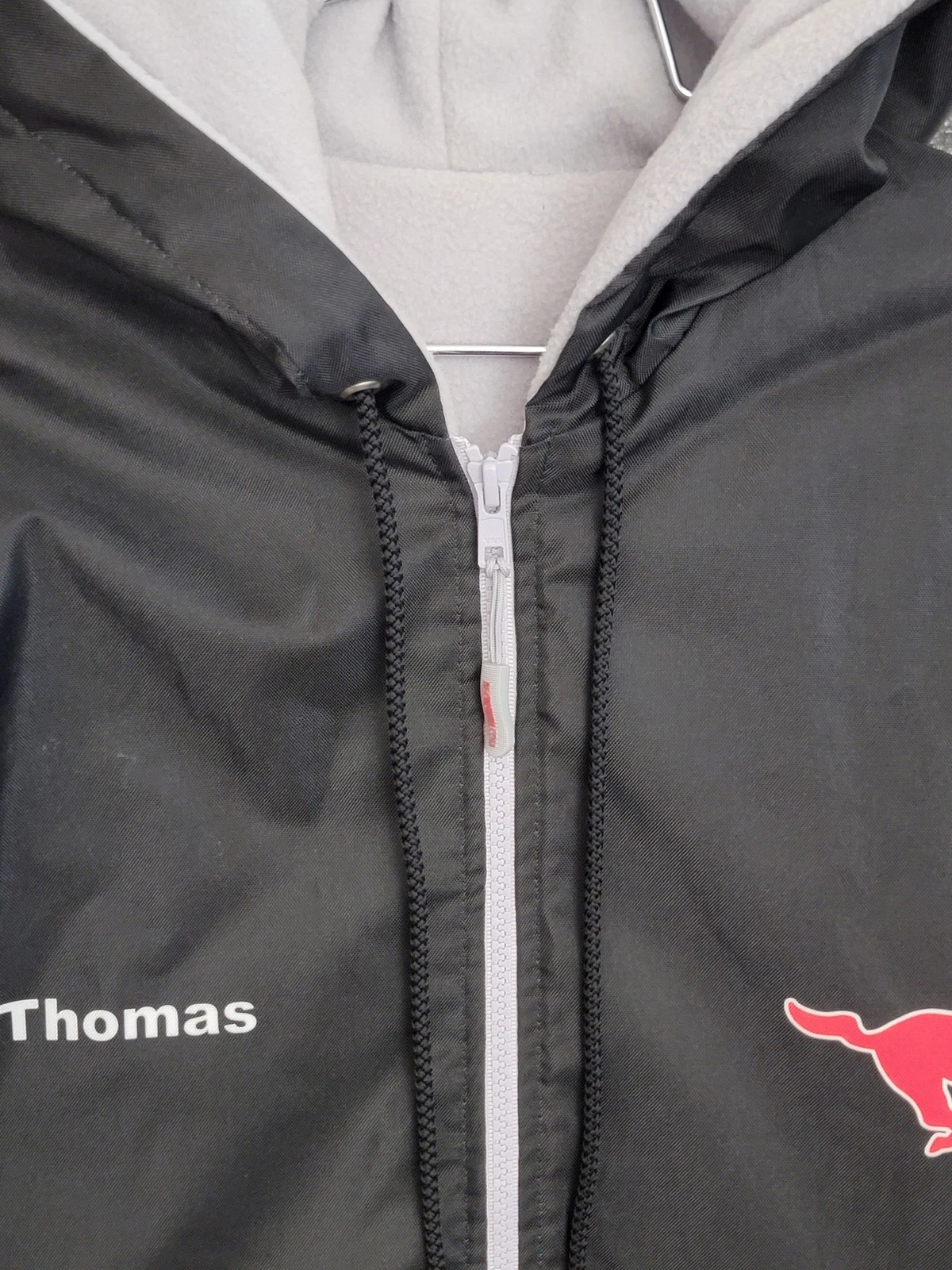 Agon Swim Parka Men's Black Fleece Lined Jacket Coat Personalized Thomas Mustang - product detail image 9