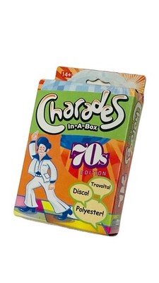Charades in-a-Box: 70 s Edition Party Card Game OUTSET Media Ages 14+ 2009 NIB