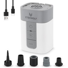 Air Pump for Inflatables, 10400 mAh Portable Electric Air Pump with Camping L...