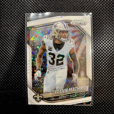 Tyrann Mathieu 2025 Panini Prizm White Disco #196 Parallel New Orleans Saints