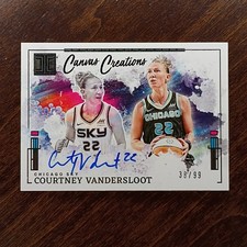 2025 Panini Impeccable WNBA Courtney Vandersloot Canvas Creations AUTO /99