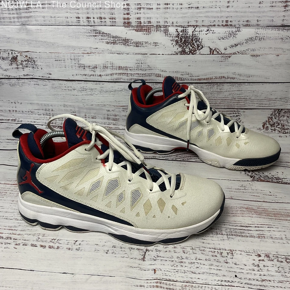 Кроссовки мужские Nike Jordan Chris Paul CP3.VI США белые красные синие размер 9 - Изображение 3 из 4