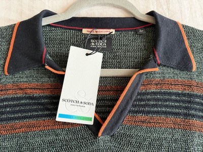 Scotch & Soda Amsterdam   Men s Striped Knit Sweater | NWT