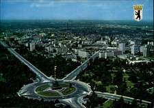 Aerial Berlin Germany Tiergarten Victory Column vintage postcard e331