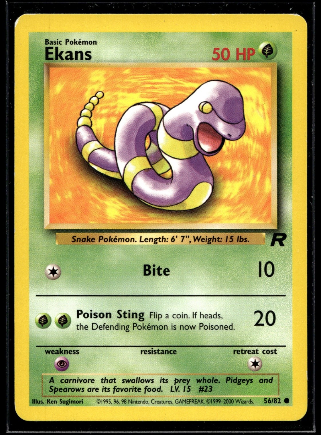 Ekans Common Team Rocket 56/82 NM