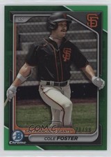 2024 Bowman Chrome Prospects Green Refractor 70/99 Cole Foster #BCP-83 ms9