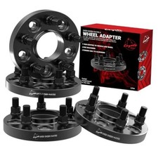 4 Pcs Hub Centric Wheel Spacers 5 on 4.50 20mm Thick - 4 Pack Black Anodized