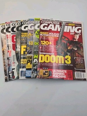 Lot Of 8 Computer Gaming World Magazine Fom Year 2004 Vintage  Video Games