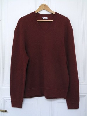 lemaire uniqlo ladies knit jumper size L wool red