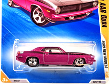 2009 1:64 Hot Wheels New Models '70 Plymouth AAR Cuda Purple 29/42