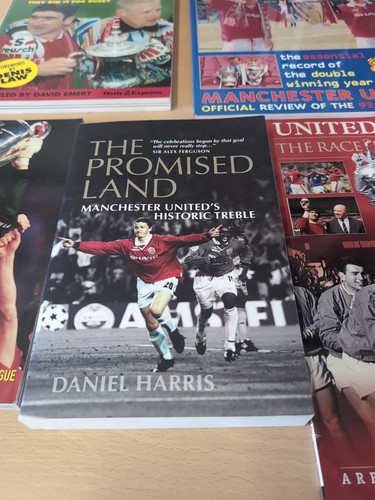 10 X Manchester United Books Champions Double Football League Man U Utd Book - Picture 6 of 10