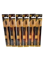 6  Brush Buddies Charcoal Bamboo Toothbrush Soft Bristles NEW